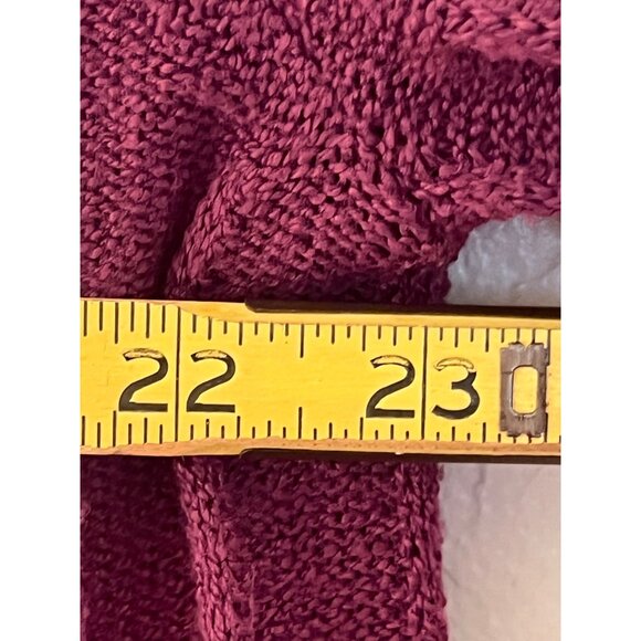 Avenue Womens Plus Size Ribbed Knit 3/4 Sleeve Tunic Sweater Purple 22/24 - Picture 10 of 12